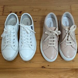 Set of two! Frankie4 Women's White and Pink Sneakers